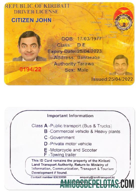 Quiribáti DL exemplo